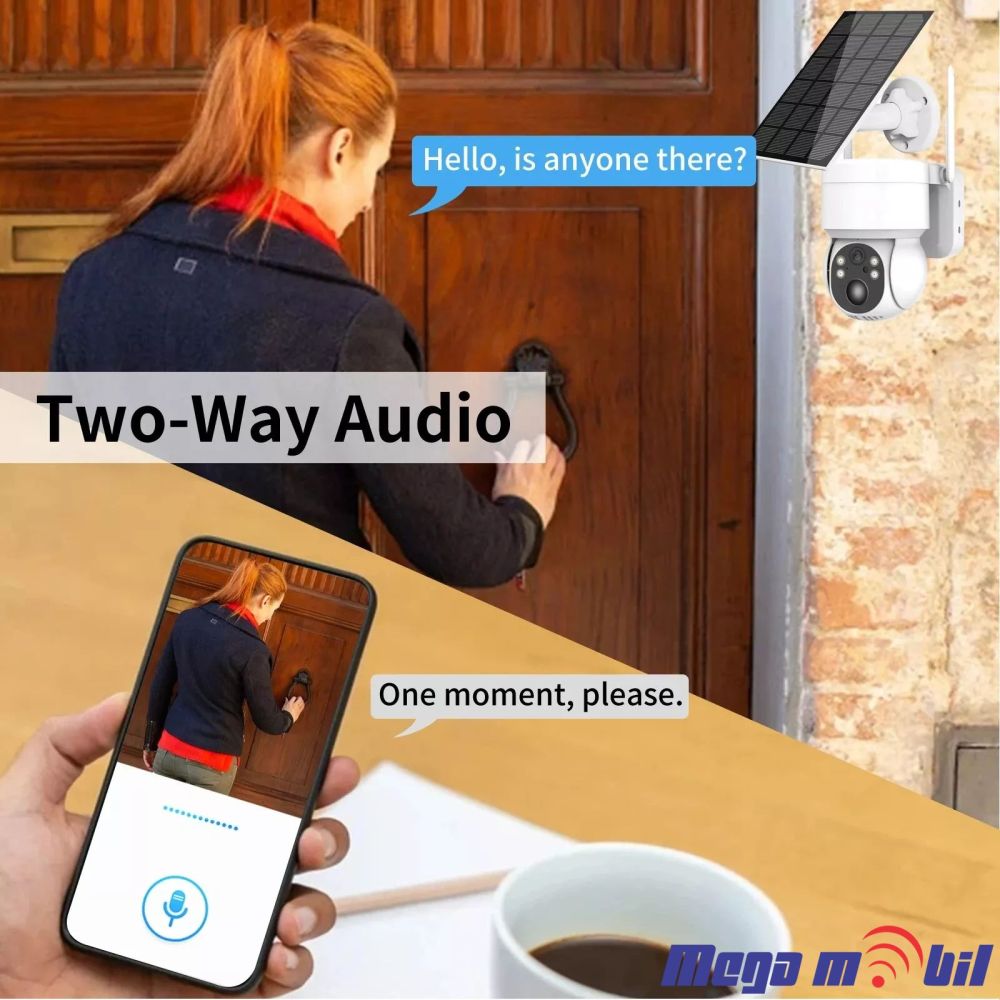 Kamera IP RSD-TQ2-3MP/7.6W Outdoor WiFi 3 Megapixel PTZ Solar Camera  